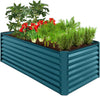 Gloaa 6x3x2ft Outdoor Metal Raised Garden Bed, Deep Root Box Planter for Vegetables, Flowers, Herbs, and Succulents w/ 269 Gallon Capacity��Sage Green ��