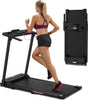 300 lbs Portable Folding Treadmill, 3.0 HP Foldable Compact Treadmill for Home Office, Walking Running Treadmill with LED Display for Exercise
