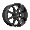 17" Moto Metal MO970 17x8 6x135 6x5.5 Gloss Black Milled Lip Wheel 0mm Truck Rim
