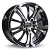 RTX Arsenic 16x7 4x100/114.3 ET40 CB73.1 Black Machined Wheel