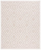 SAFAVIEH Martha Stewart Global Diamond Indoor/Outdoor Area Rug, Light Beige/Brown, 8' x 10'