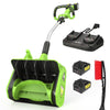 Syvio Cordless Snow Shovel, 24V | 12-Inch | 4-Ah Cordless Snow Blower, Battery Snow Blower with Directional Plate & Adjustable Front Handle (4-Ah Battery & Quick Charger Included)