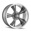 Ridler 695 18X8 5X120.65 0Et 83.82Cb Grey W/Machined Lip