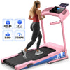 Treadmill with 8% Incline, 3.0 HP Foldable Compact Treadmill with Sit-up Function, 300 lbs Walking Running Treadmill with LCD Display for Exercise, 12 Programs