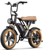 AMYET G60 Peak 1500W Electric Bike, 20" Fat Tire E-Mountain Bikes, 48V 20Ah 32MPH Ebike for Adults Full Suspension UL2849