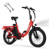 Actbest Electric Bike for Adults, Mars 20'' Fat Tire Folding Ebike with Peak 1200W Motor, 7 Speed 28MPH, 48V 499Wh Removable Battery, Adjustable Bike Stem, Foldable Electric Bicycle UL2849 (Black)