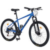 Aukfa 26" Mountain Bike for Men/Women,24 Speed Adult Bicycle Suspension Fork,Fits Riders 5'4" - 6'2"Red