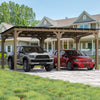 VEIKOUS 8' x 5' Outdoor Hardtop Gazebo, BBQ Grill Gazebo w/ Workstation Shelves for Lawn, Garden, Deck