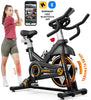 LNOW Commercial Built-in Bluetooth Fan Exercise Bike, Adjustable Air Resistance with Dual-Action Handlebars, Heavy Duty Indoor Cycling Bike for Home Gym Traininning, 350lbs Arm/Leg Cardio Workout