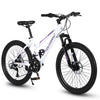 POWANLI 26" Mountain Bike for Women, 21 Speeds Mountain Bicycles with Dual Disc Brakes and 100mm Front Suspension, Pink(Gift)