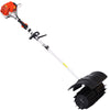 Hand Held Power Broom Sweeper Snow Sweeper GASOLINE Walk Behind Power Shovel Snow Cleaner Outdoor Walk Behind Sweeper, for Dirt Grass Leaves Lawn Debris Artificial Turf & Light Snow Cleaning