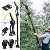Moxufan 1Set 2-in-1 Cordless Pole Saw And Mini Chainsaw,Brushless Electric Chain Saw With 2 x 2.0Ah Battery,4.9-7.5ft Adjustable Pole Saw For Tree Pruning