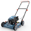 SENIX Gas Lawn mower, 18in Cutting Blade / 19in Cutting Deck, 144cc 4-Cycle Engine Push Mower with Side Discharge