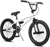 cubsala 20 in Kids BMX Bike Freestylefor Age 6-14 Years Old Boys Girls with 4 Pegs,Black with Red Tires