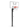 Spalding 60 In. Tempered Glass U-Turn® In Ground Basketball Systems Hoop