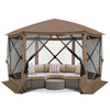 SANOPY 12x12 Pop up Gazebo Screen Tent Screen House for Camping,Starry Sky Gazebo with Removable Roof, Outdoor Screened Gazebo without Sidewalls, Portable Hub Tent with Carry Bag and Ground Stakes