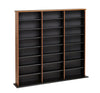 Prepac 51" Triple CD DVD Wall Media Storage Rack in Black