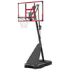 Seray Basketball Hoop with 4.8-10 feet Height Adjustable for Kids/Adults, Portable Basketball Goal with 44 inch Backboard and 2 Wheels for Outdoor/Indoor Sports