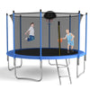 HEVAOTRY Trampoline for Kid Adult 10FT Outdoor Trampoline with Safety Enclosure Net ladder
