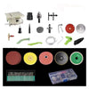 1380W Jewelry Stone Rock Woodworking Carving Polisher Buffer Lathe Grinding Cutting Machine Set Electric Grinder Tools Kit