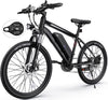 TotGuard Electric Bike for Adults, 26" Ebike 350W Adult Electric Bicycles, Electric Mountain Bike with 36V 10.4Ah Battery, Suspension Fork, Shimano 21 Speed Gears