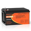 24V 100Ah LiFePO4 Battery, Lithium Battery Built-in 100A BMS, 4000 Deep Cycles Rechargeable Battery, Max. 2560W Load Power, Perfect for RV, Solar, Marine, Overland/Van, Off-Grid