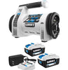 HART 20V Dual Function Inflator with 2-Pack 4AH Battery Kit Bundle