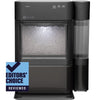 GE Appliances 38 lbs Capacity Built-In Ice Maker, Black Stainless Steel