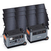OSCAL PowerMax 6000 Portable Power Station, 3600Wh LiFePO4 Battery with 6000W Output, BP3600 Expansion Battery & 200W Solar Panels, Solar Generator for Camping, Home, Outdoor, Emergency Use