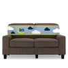 Serta Palisades 61" Track Arm Sofa Loveseat with Removable Covers Beige