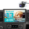 Awesafe Car Radio Stereo 2+32GB for Chevy Chevrolet Silverado 2007-2013 Tahoe Equinox GMC Sierra Yukon with Wireless CarPlay,Android Auto,DSP,Bluetooth,WiFi,SWC Back Camera