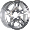 eCustomrim Aluminum Trailer Wheel 15X5 15" 5 Lug 4.5 Center T03 Silver Rim