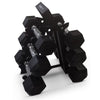 HolaHatha Hex Dumbbell with Rack, 5/10/15/20/25 lb (Black)