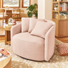 Beautiful Drew Accent Chair by Drew Barrymore, Cream Boucle