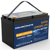 12V 100Ah LiFePO4 Lithium Battery, 100A BMS, 15000+ Deep Cycles, GOLDENMATE Battery for RV, Solar, Marine, Trolling Motor, Golf Carts, Backup Power