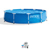 Intex Pool Kit w/ Intex 10 x 2.5-Ft Pool Set w/ Filter Pump w/  10-Ft Pool Cover