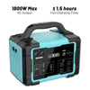 Mondawe 1000W Portable Power Station 1024Wh Solar Generator with AC Outlet for Home Use,Camping,Emergencies