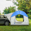 SUV Camping Tent , 2000mm Waterproof Truck with 3 Doors and Mesh Window, Car Camping Tailgate Tent  for 5-6 Person Camping, Outdoor Travel, Mountaineering, Fishing, Wild Survival, Blue