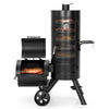 Vertical Offset Charcoal Smoker & Grill Extra Large Outdoor BBQ Gill Heavy-Duty