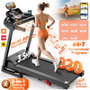 Folding Treadmill w/ Incline, 3.5HP Treadmill for Home w/330lbs Capacity, 71 Programs