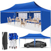 HOTEEL 10' x 20' Pop up Canopy Tent,Heavy Duty Waterproof Commercial Instant Gazebo,Outdoor Canopy for Party,Wedding,Event,Backyard,White