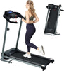 Electric Treadmill with LCD for Home Foldable 2.5HP 12KM/H, Cup Holder Heart Rate Sensor, Cardio Exercise Machine, Walking Running Machine for Indoor Home Gym Exercise Fitness, Black