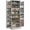 Spaco 17-Tier Kitchen Small Pantry Cabinet with 2 Doors and 6 Adjustable Shelves, Cabinet Pantry, Freestanding 5-Tier Shelving Pantries for Kitchen Storage, Gray
