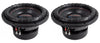 (2) American Bass ELITE-1244 2400w 12" Competition Car Subwoofers 3" Voice Coils