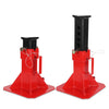 Garvee Car Jack,Floor Jack Stands,Jack Stand with Lock, for Supporting Trucks Trailers Car, Adjustable Height 11"-18", 12 Ton (26,400 Lb) Capacity, Red, 1 Pair