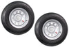eCustomrim 2-Pk Radial Trailer Tire Rim ST205/75R14 Load C 5 Lug Silver Mod Wheel