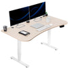 VIVO Reclaimed Wood / Black 63�?x 32�?Electric Height Adjustable Stand Up Desk