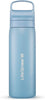 LifeStraw Go Series Insulated Stainless Steel Water Filter Bottle for Travel and Everyday use, 1L Icelandic Blue