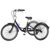 FICISOG 7 Speed Adult Tricycle for Women, 20/24/26 Inch Adult Trike with Basket, 3 Wheel Bikes for Adults Seniors, Cruise Trike for Shopping Picnic