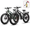 SUNTIBYE EB26 26" Fat Tire E Bike for Adults Set of 2, 1500W Electric Mountain Bikes, 28MPH Off-road Ebike, 48V 15Ah UL2849, Black